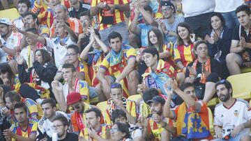 Afición del Valencia.