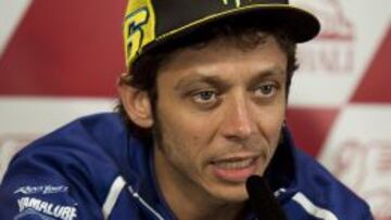 Valentino Rossi, en Cheste este jueves.