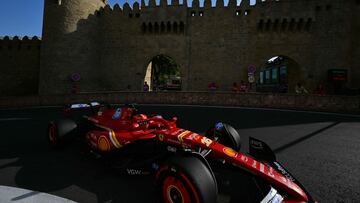 Charles Leclerc (Ferrari SF-24). Bakú, Azerbaiyán. F1 2024.
