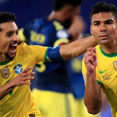 Casemiro, el gran héroe de Brasil en la remontada contra Colombia
