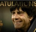 Löw, mejor entrenador del año: ganó con el 36,23% de los votos