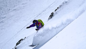 Snowboard freeride en Ordino Arcalís.