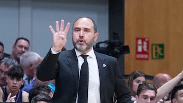 El entrenador del Real Madrid, Chus Mateo, valoró la victoria de su equipo ante el Joventut en Badalona, en la 29ª jornada de la Liga Endesa 2022-23.