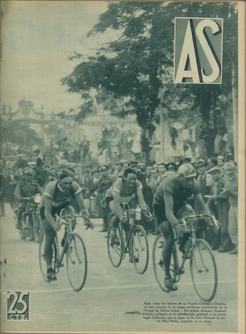 Recorrido por las mejores imgenes de la I Vuelta a Espa?a a travs de la edicin de AS Semanal de 1935.