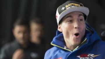 Mala suerte para Aleix con su caída.