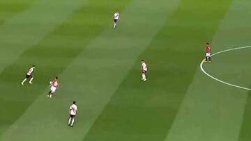 Hasta Díaz participó en este 'tiki-taka' de River: 20 pases y gol