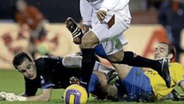 <b>EN RACHA. </b>Luis Fabiano anotó el primer tanto para los sevillistas ante el Denia.