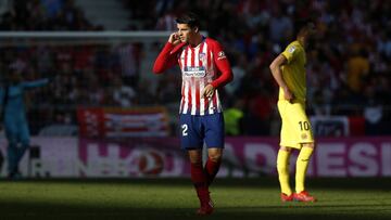 Morata, tras hacer el 1-0 en el Atl&eacute;tico-Villarreal.