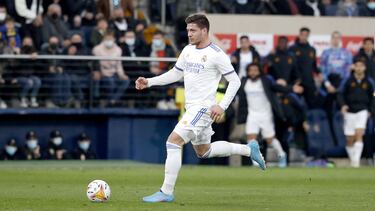 Luka Jovic, en un partido con el Real Madrid.