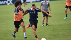 Entrenamiento de Osasuna en las instalaciones de Tajonar.