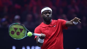 Frances Tiafoe durante un partido de la pasada edición de la Laver Cup en Berlín.