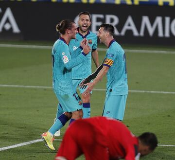 Griezmann anotó el 1-3 a pase de tacón de Messi.