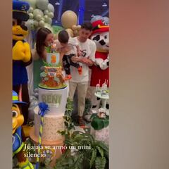 Casi la lía: el hijo de Fede y Mina Bonino rozó el accidente con la vela de su cumpleaños