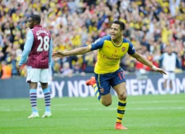 Alexis Sánchez sumó su segundo título en Arsenal.