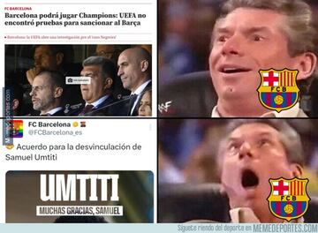 Memes sobre la actualidad deportiva semanal.