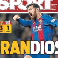 Euforia en la prensa de Barcelona por la remontada