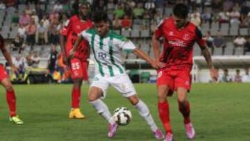 Fede Vico, ante el Sevilla.