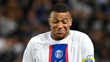 Kylian Mbappé, jugador del PSG, durante un partido.