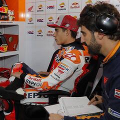 Márquez y Dovizioso no salieron por la tarde y mandó Pedrosa