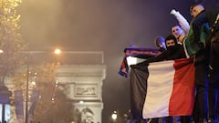 Where are the parades and celebrations of soccer titles in France?
