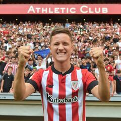 La presentación de Ander Herrera en su vuelta a San Mamés