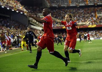 El 1 de mayo de 2014, una de las decepciones más grandes del Valencia en las últimas décadas. Tras haber remontado la eliminatoria semifinal con tres goles de Feghouli, Jonas y Mathieu, Mbia, en el 95’, metía al Sevilla en la final de Turín.