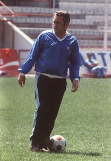 Maguregui como técnico del Espanyol.