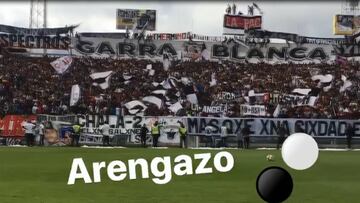 Matías Zaldivia grabó cómo se vive el arengazo albo