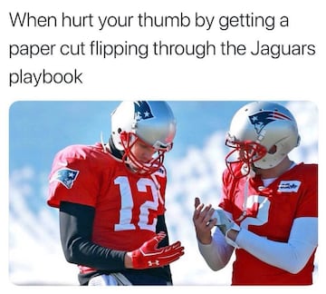 Los mejores memes de la victoria de los New England Patriots sobre los Jacksonville Jaguars