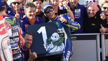 Valentino Rossi se llevó la pole en Japón.