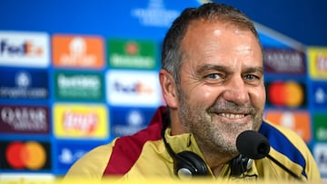 Hansi Flick, en la rueda de prensa previa al partido de este martes ante el Inter, vuelta de las semifinales de la Champions.
