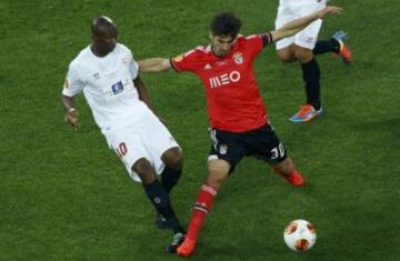 14/05/14. André Gomes durante la final de la Europa League que el Benfica y Sevilla disputaron el Juventus Stadium.