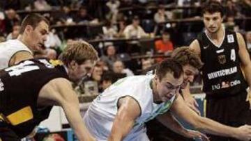 <b>SORPRESA.</b> Eslovenia partía como favorita pero no pudo con la Alemania de Nowitzki.