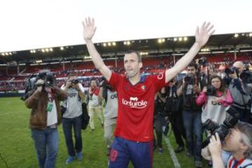 Osasuna-Betis. Patxi Puñal se despide como jugador rojillo.