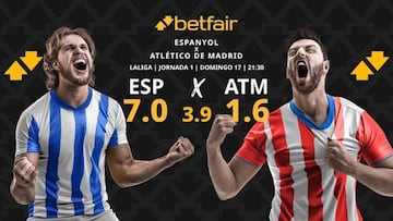 RCD Espanyol vs. Atlético de Madrid: horario, dónde ver, estadísticas y pronósticos