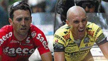 <b>SEGUNDA PARTE.</B> El duelo italiano entre Simoni y Garzelli continuará en julio en el Tour de Francia.