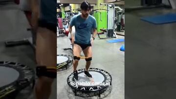 Valdés mostró su entrenamiento extra para ponerse a punto