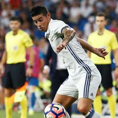 ¿James, el pasegol que necesita Zidane? Seis en 469 minutos