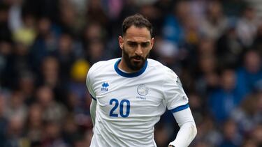 GLASGOW, SCOTLAND - MARCH 25: Grigoris Kastanos in action for Cyprus during a UEFA Euro 2024 Qualifier between Scotland and Cyprus at Hampden Park, on March 25, 2023, in Glasgow, Scotland. (Photo by Craig Foy/SNS Group via Getty Images)
PUBLICADA 16/11/23 NA MA05 2COL