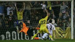 Borja celebr&oacute; as&iacute; el gol en propia puerta de Arbeloa, que supuso el 2-0 para el Alcorc&oacute;n contra el Real Madrid.