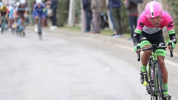 Daniel Martínez ataca durante la Volta a Catalunya 2018.