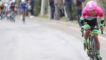 Daniel Mart&iacute;nez ataca durante la Volta a Catalunya 2018.