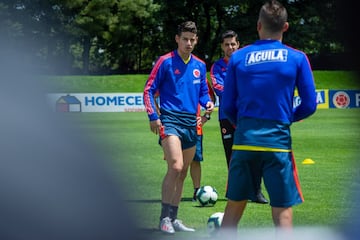 La Selección Colombia entrena en Bogotá pensando en el amistoso del domingo contra Perú.
