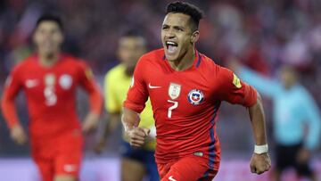 Alexis S&aacute;nchez le dio el triunfo a Chile sobre Ecuador.