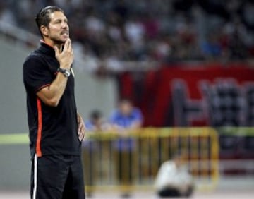 Diego Simeone, dirige al Atlético Madrid. 