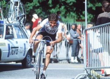 En el Giro de Italia de 1983, fue 3º, el primer año que lo corría.