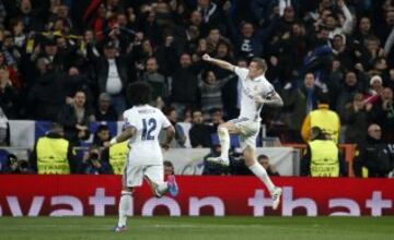 Toni Kroos adelantó al Real Madrid. 2-1.