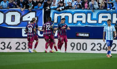 El Málaga gana al Huesca a la ruleta rusa