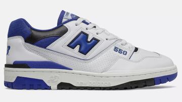 Zapatillas New Balance 550 blancas y azules unisex