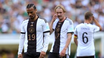 Jugadores de Alemania en un partido internacional.